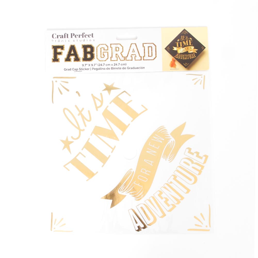Craft Embellishments, Art & School, Craft Perfect, Grad Cap Decor, New Adventure, Sticker, 962177